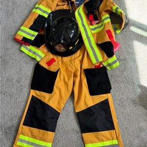 Kids Firefighter Costume - Orange